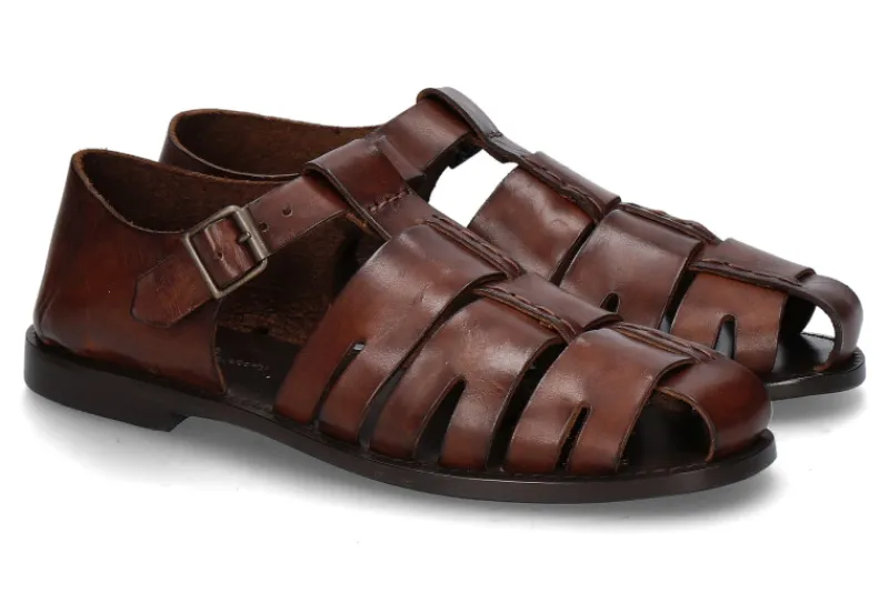 Herren Emozioni Gladiator Sandale Leder braun 530