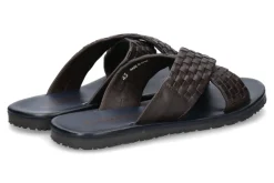 Herren Emozioni Pantolette LEATHER DARK BROWN (45)