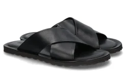 Herren Emozioni Pantolette LEATHER BLACK