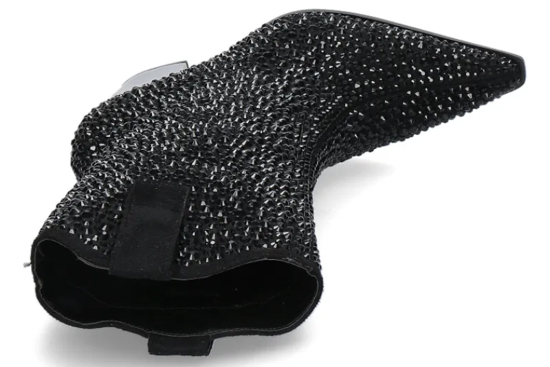 Damen Exé Cowboy Boots GLITTER T6153- black