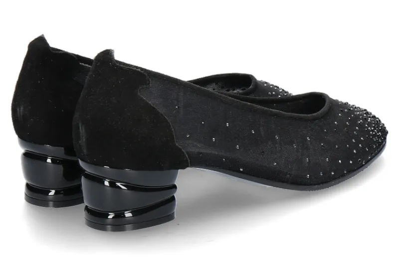 Damen Fernando Pensato Pumps GRACE NERA CAMOSCIO NERO LACK