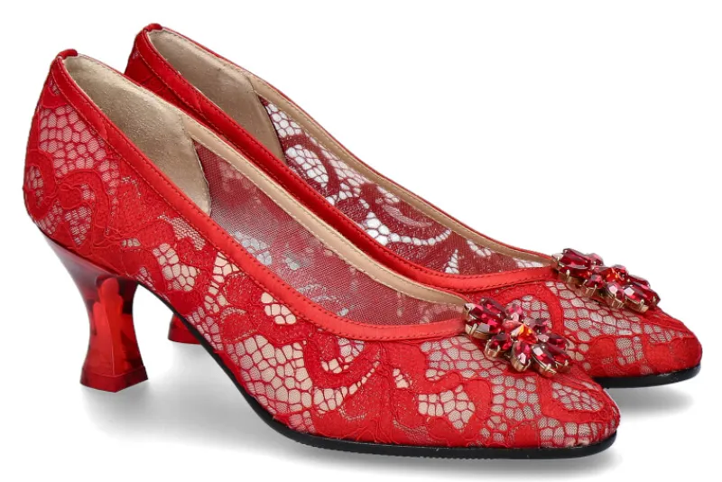 Damen Fernando Pensato Pumps LARA PIZZO ROSSO RASO (36½)