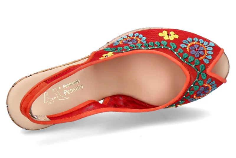 Damen Fernando Pensato Sandale ANIKA RETE ROSSA BALI (39)