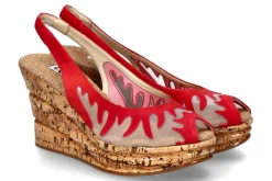 Damen Fernando Pensato Sandale "FIAMMA RETE CAM ROSSO"