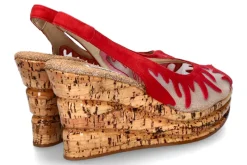 Damen Fernando Pensato Sandale "FIAMMA RETE CAM ROSSO"