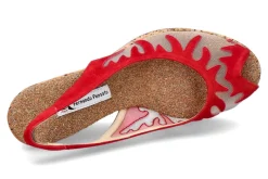 Damen Fernando Pensato Sandale "FIAMMA RETE CAM ROSSO"