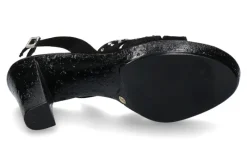 Damen Fernando Pensato Sandale MIRANDA CAMOSCIO NERO STRASS SKY (38)