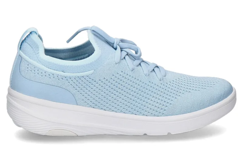 Damen Fitflop Sneaker SUPER-Q KNIT SLIP-ON LACED- sky blue/hellblau