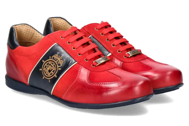 Herren Galizio Torresi Sneaker FOULARD PAPAVERO- blau/rot