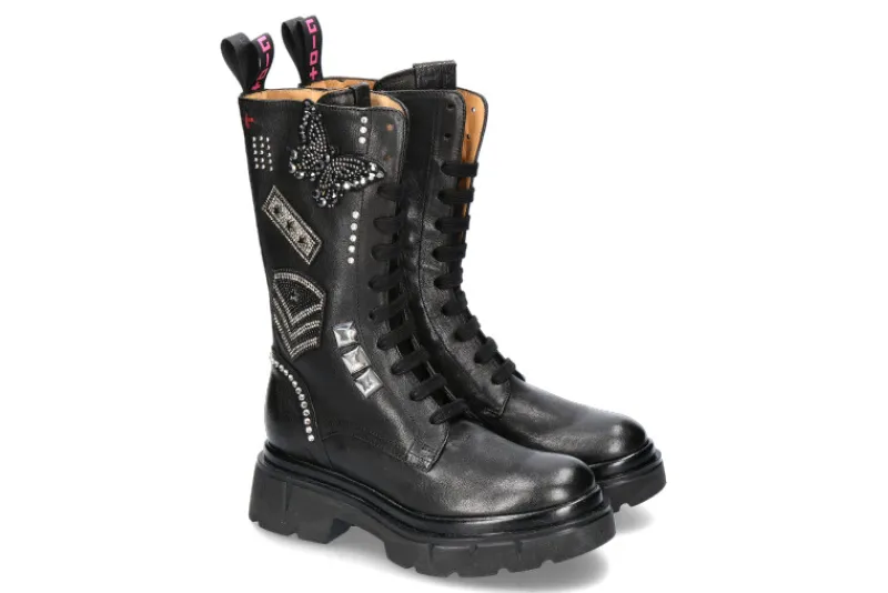 Damen Gio+ Combat- Boot CORA 02Z COMBI- schwarz