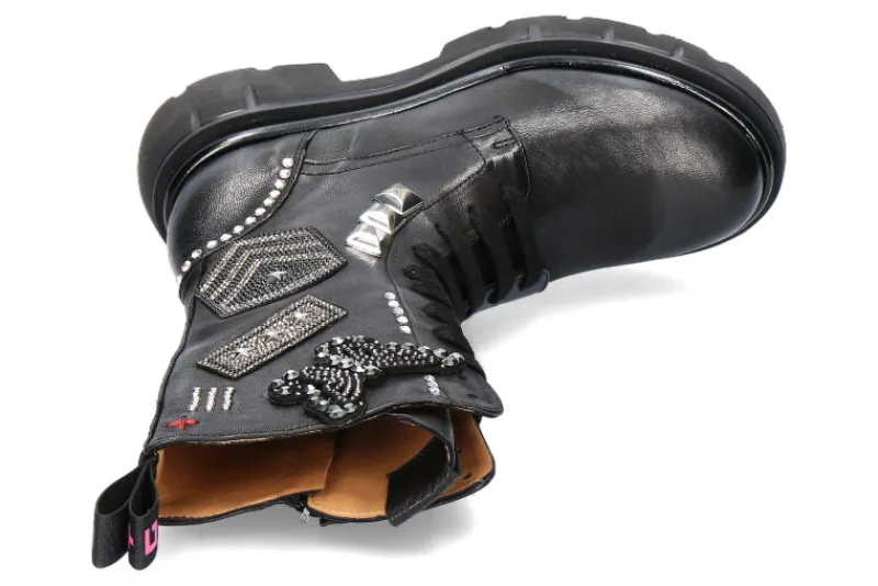 Damen Gio+ Combat- Boot CORA 02Z COMBI- schwarz