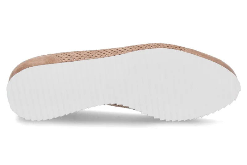 Damen Hassia Keilballerina PIACENZA G-WEITE SAMTZIEGE- cappuccino