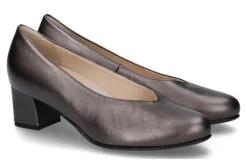 Damen Hassia Pumps FLORENZ H-WEITE PEARL LEDER DARKBROWN