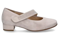Damen Hassia Riemenpumps CORDOBA SAMTKID LEDER- porzella