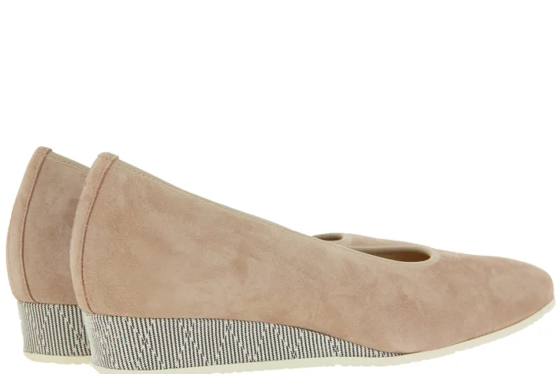 Damen Hassia Slipper CANNES SAMTZIEGE PEARL WHITE