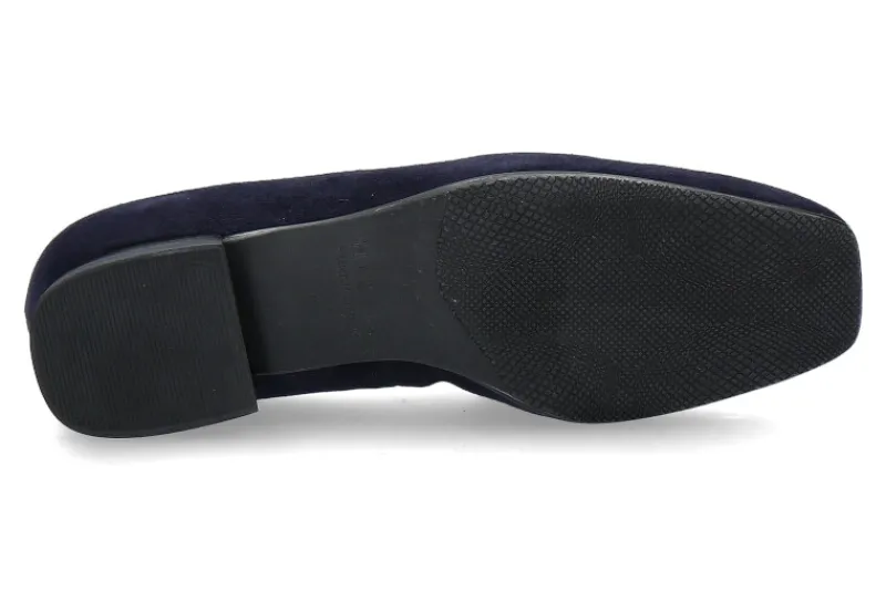 Damen Hassia Slipper NAPOLI H-WEITE samtziege blau