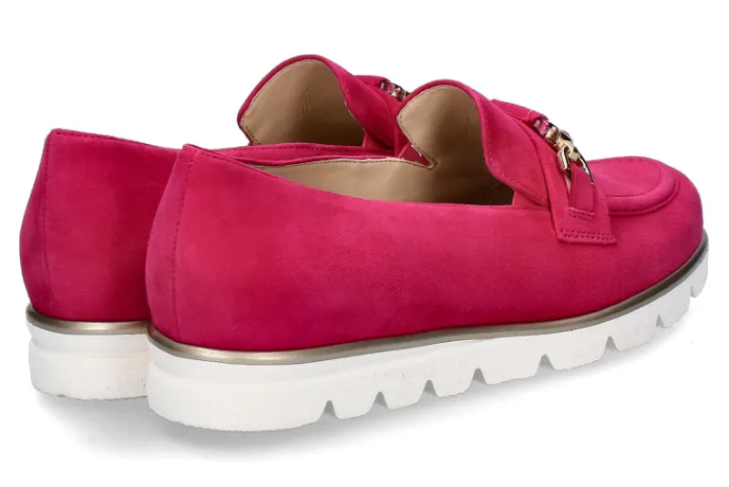 Damen Hassia Slipper PISA WEITE G SAMTZIEGE- pink