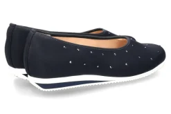 Damen Hassia Slipper SANREMO H-WEITE STRETCH OCEAN SWAROVSKI (38½)