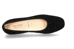Damen Hassia Slipper SANREMO SAMTZIEGE SCHWARZ (35)