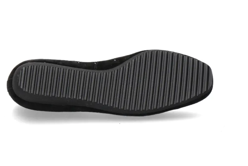 Damen Hassia Slipper SANREMO SAMTZIEGE SCHWARZ (35)