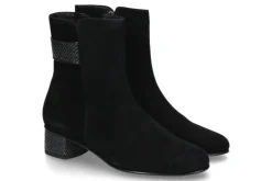 Damen Hassia Stiefelette SIENA SAMTKID-LEDER- schwarz/multi