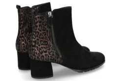 Damen Hassia Stiefelette TURIN SAMTZIEGE SCHWARZ BRONCE (37½)