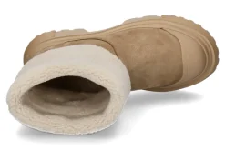 Damen Hogan Boots gefüttert H619 CREMA BISCOTTO