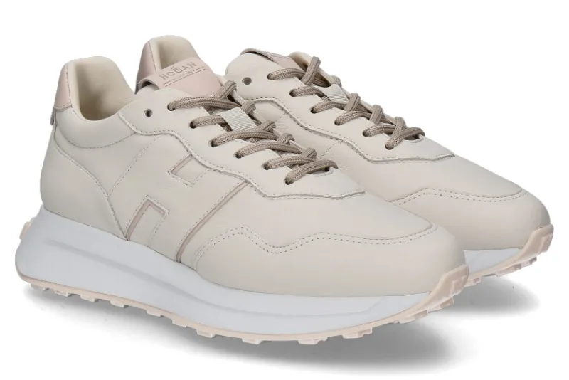 Damen Hogan Damen- Sneaker ALLACCIATO H PATCH- beige