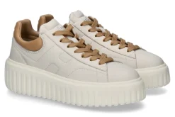 Damen Hogan Damen- Sneaker H-STRIPES ALLACCIATO- beige