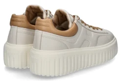 Damen Hogan Damen- Sneaker H-STRIPES ALLACCIATO- beige