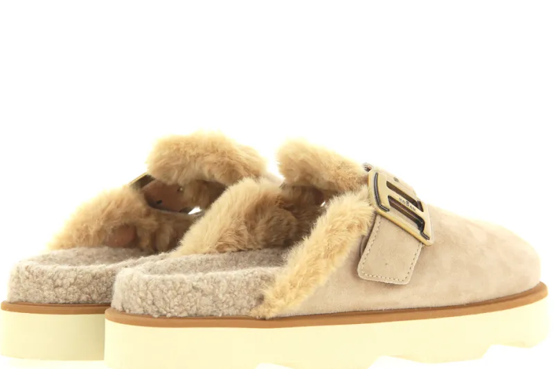 Damen Hogan Pantolette gefüttert SABOT PELO BEIGE