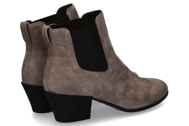 Damen Hogan Stiefelette BOOTIE CAMOSCIO STONE (39)