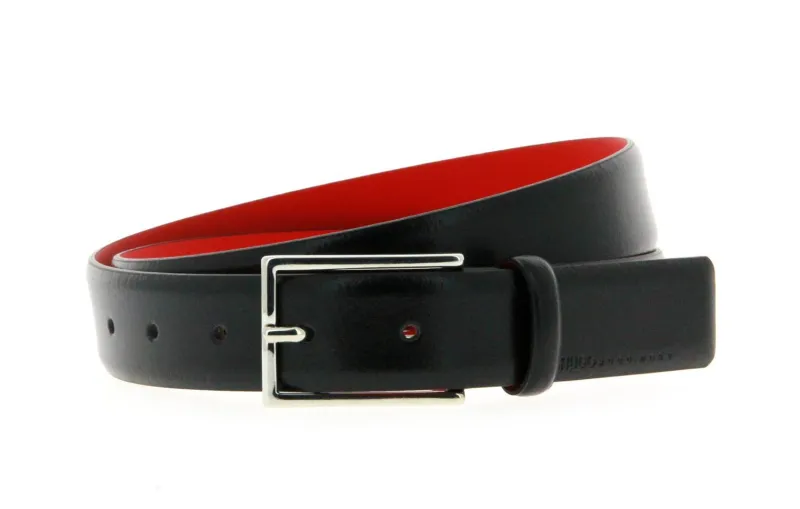 Damen Hugo Boss Gürtel GAVRILO LEATHER BLACK