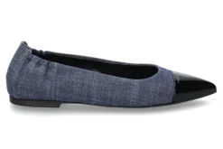 Damen Kennel und Schmenger Kennel & Schmenger Ballerina GRETA SOFTLACK/DENIM- schwarz/ indigo blau