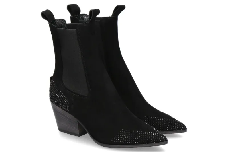 Damen Kennel und Schmenger Kennel & Schmenger Cowboy Bootie DALLAS BLACK- schwarz