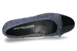 Damen Kennel und Schmenger Ballerina JOY SOFTLACK DENIM- schwarz/indigo