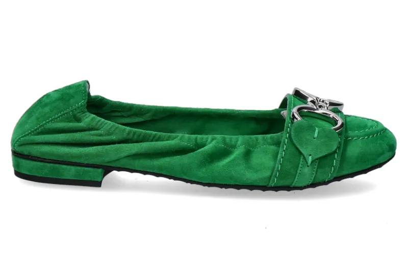 Damen Kennel und Schmenger Ballerina MALU SAMTZIEGE LEAF SILVER