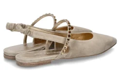 Damen Kennel und Schmenger Sling- Ballerina GRETA SUEDE- linen/beige