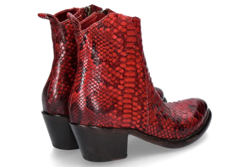 Damen La Bottega di Lisa Stiefelette PITONE ROSSO