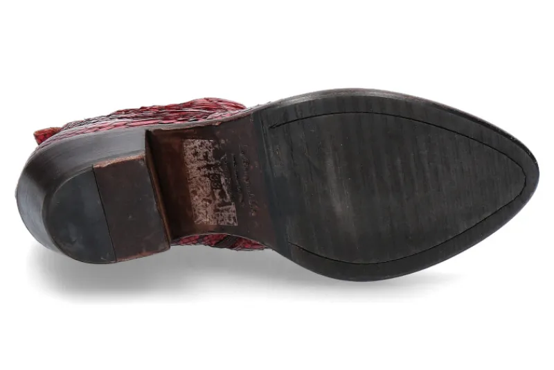 Damen La Bottega di Lisa Stiefelette PITONE ROSSO