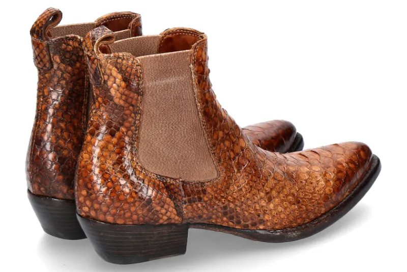 Damen La Bottega di Lisa La Bottega die Lisa Chelsea Boot PITONE CUOIO (38)