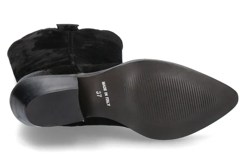 Damen Lazamani Cowboy Boots NERO