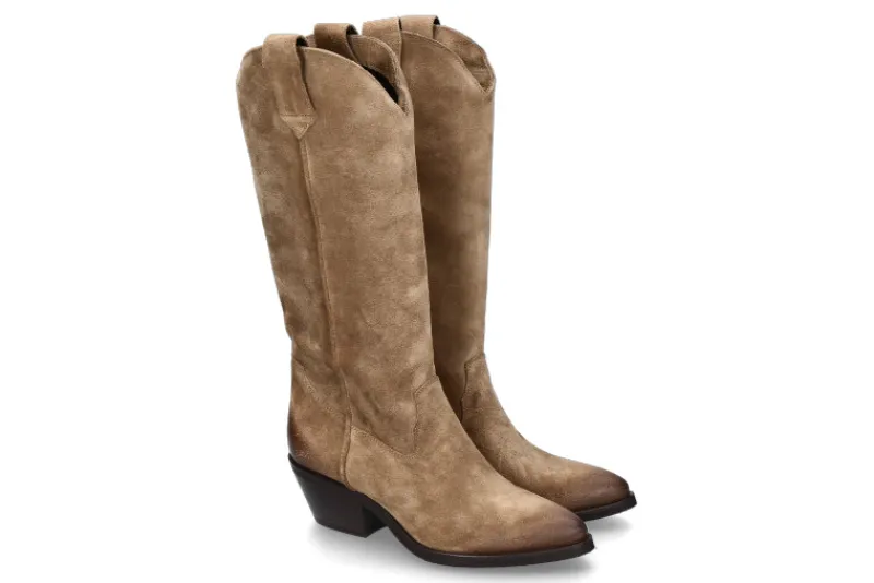 Damen Lazamani Cowboy Boots SAND