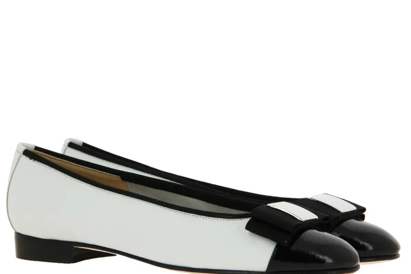 Damen Lorbac Ballerina MEFY NAPPA BIANCO NERO