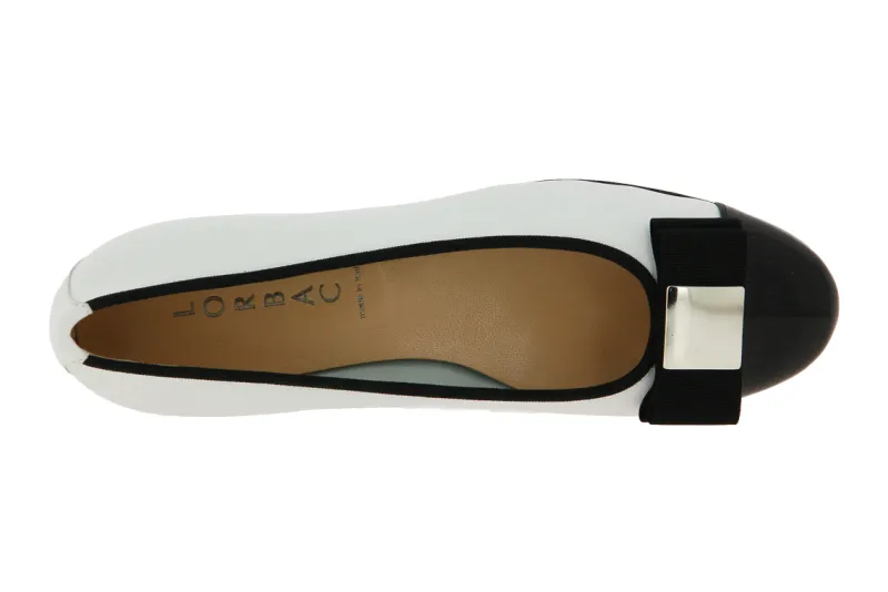 Damen Lorbac Ballerina MEFY NAPPA BIANCO NERO