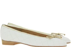 Damen Lorbac Ballerina MEFY QUILTED WHITE ORO