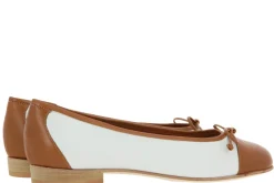 Damen Lorbac Ballerina MOLLY BIANCO COGNAC