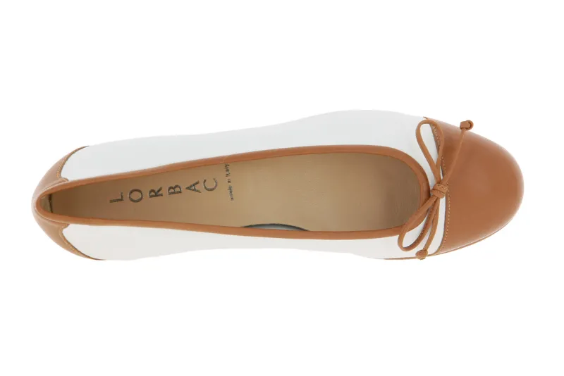 Damen Lorbac Ballerina MOLLY BIANCO COGNAC