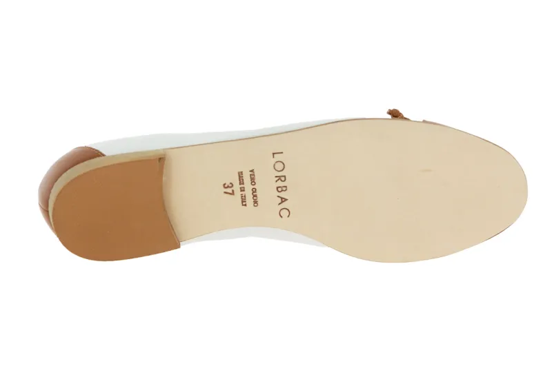 Damen Lorbac Ballerina MOLLY BIANCO COGNAC