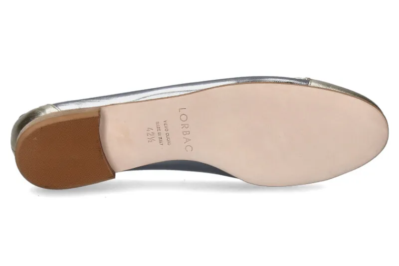 Damen Lorbac Ballerina MOLLY LAMINATO ACCIAIO